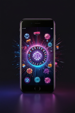 Smartphone avec l’app casino Spinaura